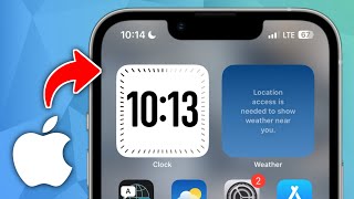 How to Add Digital Clock on iPhone Home Screen NEW UPDATE [upl. by Norma51]