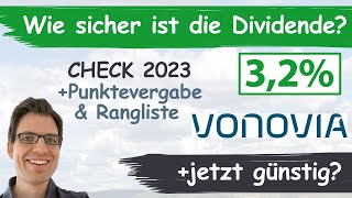 Vonovia Aktienanalyse 2023 Wie sicher ist die Dividende günstig bewertet [upl. by Nohsal]