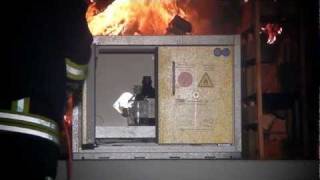 Type 90 Safety Cabinet in 90 Minute Fire Endurance Test EN  DÜPERTHAL Sicherheitstechnik [upl. by Sanfred]