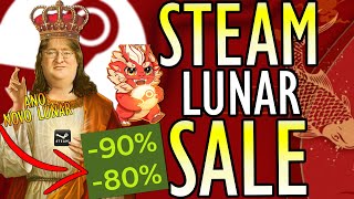 STEAM LUNAR SALE 2024 COMEÇOU OS MELHORES JOGOS BARATOS em PROMOÇÃO no PC e RECOMPENSA GRÁTIS [upl. by Kaja]