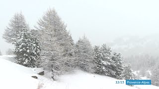 La poésie de la neige qui tombe dans le Queyras [upl. by Einnaoj]