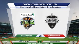 🔴 Live Khulna Tigers Vs Rangpur Riders – Match 9  KHT vs RAN Live  Bangladesh Premier League [upl. by Naihtsirc384]