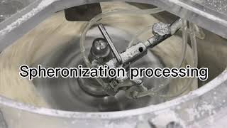 Extrusion spheronizati on of pharmaceutical pelletsgranulation processing [upl. by Airdnahs]