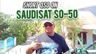 SHORT QSO SAUDISAT SO50 TUESDAY 10 SEPT 2024 STARTED 0148 UTC [upl. by Crescin498]