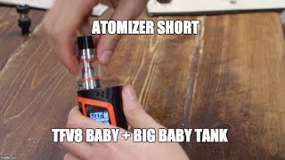 Atomizer problem TFV8 Baby tank SMOK Big Baby tank [upl. by Llehcsreh]