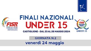 Finali Nazionali Under 15  Castiglione 2024  Giornata n2 [upl. by Sunil]