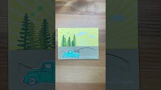 Stampin Up Trucking Along Slider Card [upl. by Evangelist]