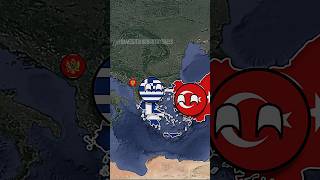 Istanbul not Constantinople countryballs animation europe map balkan istanbul turkey greece [upl. by Ahsilek]