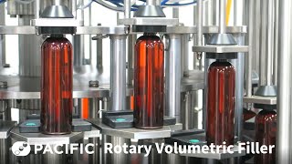 Rotary Volumetric Filler for 8 to 128 oz containers  Pacific Packaging Machinery [upl. by Sima]