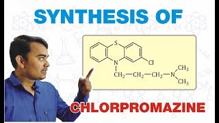 SYNTHESIS OF CHLORPROMAZINE  MEDICINAL CHEMISTRY  GPAT2020  BPHARM4TH SEM [upl. by Eraste]