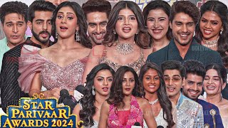 Celebrities arrives at Star Parivaar Awards 2024  Hiba Nawab Aditi Samriddhi Rohit Bhavika [upl. by Nylrebma]