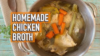 How to make homemade chicken broth rich in collagen step by step [upl. by Antonia]