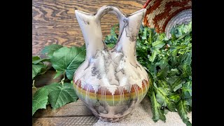 Native American Wedding Vase 925quot Horse Hair 35nap22 [upl. by Nimaynib202]