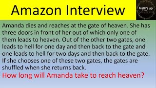 Amazon interview Brain teaser with probabilities and expected value [upl. by Yelrak]