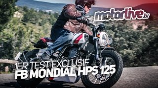 FB MONDIAL HPS Hipster 125  1er TEST EXCLUSIF   SUBTITLES [upl. by Lody45]