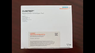 CLINITEST Covid19Selbsttest NRWSchultest [upl. by Artimid656]