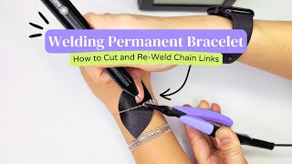 65 How to Cut and ReWeld Chain Links to be Inconspicuous  Free Permanent Jewelry Training [upl. by Cilegna]