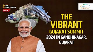 PM Modi inaugurates the Vibrant Gujarat Summit 2024 in Gandhinagar Gujarat [upl. by Cressi]