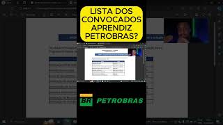 LISTA CLASSIFICADOS JOVEM APRENDIZ PETROBRAS [upl. by Leoine856]