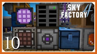 Sky Factory 4  Setting Up AE2 ME System  E10 Sky Factory 4 SMP Skyblock 1122 [upl. by Norword]