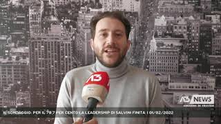 IL SONDAGGIO PER IL 797 PER CENTO LA LEADERSHIP DI SALVINI FINITA  01022022 [upl. by Ulrike476]