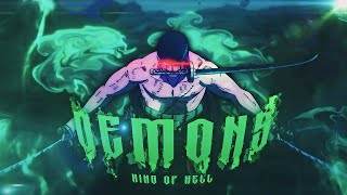 Zoro vs King  King Of Hell AMVEdit [upl. by Zerimar]