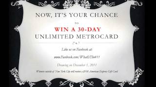 Win a 30Day Unlimited MetroCard or a 10000 American Express Gift Card [upl. by Sarene]