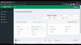 Invoice Management System in PHP MySQL with Source Code  CodeAstro [upl. by Nissie]