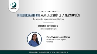 La REVISIÓN de literatura en la INVESTIGACIÓN  Prof Viviana López [upl. by Cahan]