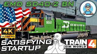 Satisfing Startup of EMD SD4022 BN [upl. by Ddet]