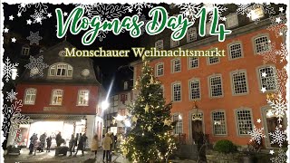 Vlogmas 14 🎄 An oldeworlde German village Christmas market ✨ Monschau Germany [upl. by Kunkle]