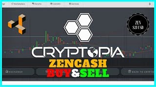 Cryptopia CryptoCurrency Exchange Tutorial How to Buy and Sell ZenCashBitcoin [upl. by Ledoux]