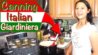 Italian Grandmas Giardiniera Recipe  Canning Nonnas Authentic Italian Giardiniera Salad [upl. by Ynohtnanhoj337]