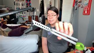 Balisong Breakdown Atropos Smoke Lite Trainer [upl. by Celestine880]