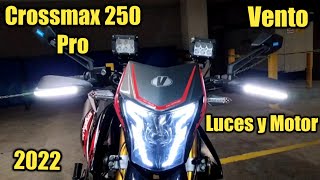 Nueva Vento Crossmax 250 Pro 2022  Luces y Sonido de Motor [upl. by Hachmann]