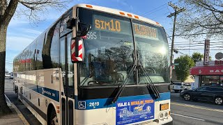 MTA NYCTA On Board 2016 Prevost X345 2619 Front POV On The SIM10 Express Bus Route 04142023 [upl. by Goth]