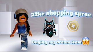 ROBLOX 22K SHOPPING SPREE  BUYING KORBLOX [upl. by Windy]