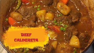 KALDERETA SA GATA  Beef Caldereta With Coconut Cream  Beef Caldereta With Coconut Milk [upl. by Yolanthe]