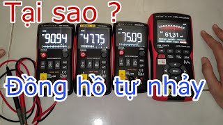 Đồng hồ TỰ NHẢY SỐ khi không đo  Tại sao thang mV tự nhảy số [upl. by Dylane]