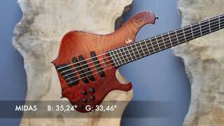 Le Fay Fan Fret Basses  Music By Frowin superfro Ickler [upl. by Urbano]