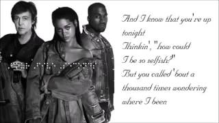 Rihanna  Four Five Seconds Lyrics Official [upl. by Grantley]