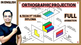 Orthographic ProjectionAn IntroductionEngineering DrawingEngineering GraphicsEnglish [upl. by Aicen390]