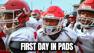 First Day In Pads Jonesboro Football Spring Practice  2023 Georgia High School Football [upl. by Larkin]