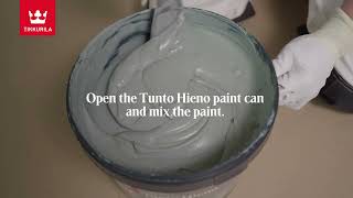 How to paint an effect wall with Tunto Hieno effect paint [upl. by Tuneberg]