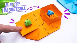 Easy origami moving paper toys  Mini toy basketball pop it [upl. by Newman]