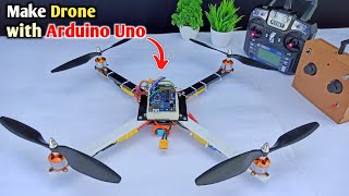 How to make Drone with Arduino  How to make drone at home  DIY Arduino Drone [upl. by Annam505]