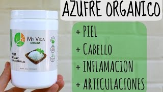 Azufre Organico para Piel  Caida de Pelo  Colageno  Inflamacion  Articulaciones [upl. by Naghem880]