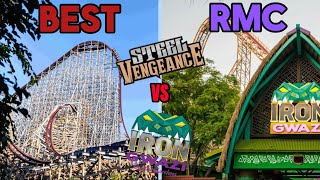 Iron Gwazi VS Steel Vengeance North Americas BEST Hybrid Coaster… [upl. by Kristopher721]