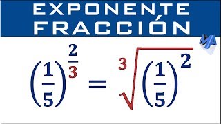 Fracciones con exponente fraccionario [upl. by Garate]