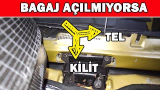 Bagaj Kapağı Açılmıyor İse Kilitli Bagaj Nasıl Açılır [upl. by Januisz213]